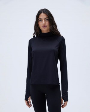 Adanola Base Layer Long Sleeve Top Czarne | SN-ADA56501