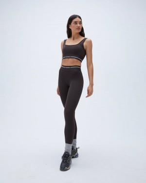 Adanola Branded Ultimate Leggings Kawa Kremowe | SN-ADA56419