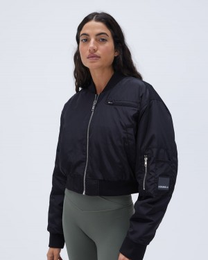 Adanola Crop Bomber Jacket Czarne | SN-ADA56666