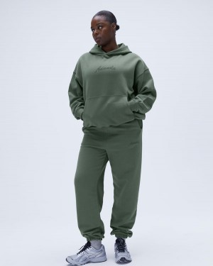 Adanola Freehand Sweatpants Khaki Zielone | SN-ADA56541