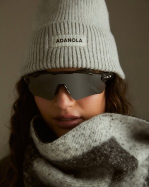 Adanola Knit Beanie Głęboka Szare | SN-ADA56709