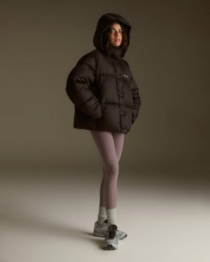 Adanola Oversized Puffer Jacket Czarne | SN-ADA56670