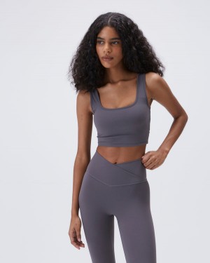 Adanola Square Neck Bra Ciemny Szare | SN-ADA56573