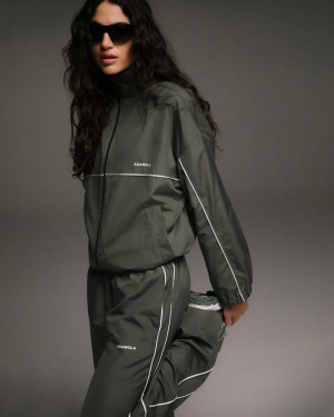 Adanola Track Jacket Khaki Zielone | SN-ADA56669