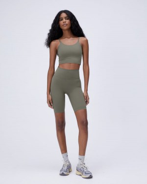 Adanola Ultimate Bike Shorts Oliwkowe Zielone | SN-ADA56594