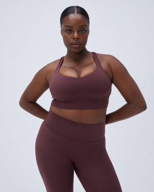 Adanola Ultimate Cross Back Bra Bordowe | SN-ADA56554