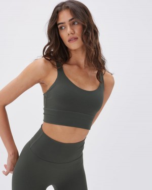 Adanola Ultimate Cross Back Bra Ciemny Oliwkowe | SN-ADA56565