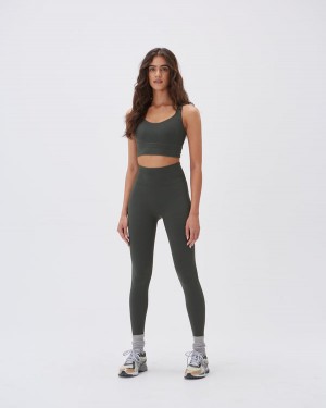 Adanola Ultimate Leggings Ciemny Oliwkowe | SN-ADA56442