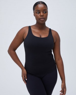 Adanola Ultimate Longline Tank Top Czarne | SN-ADA56471