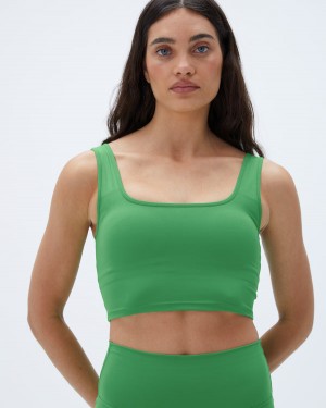 Adanola Ultimate Square Neck Bra Zielone | SN-ADA56550