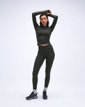 Adanola Ultimate Wrap Over Leggings Ciemny Oliwkowe | SN-ADA56429