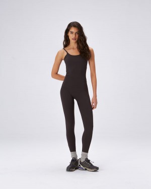 Adanola Ultimate Z Paskami Full Length Unitard Kawa | SN-ADA56639