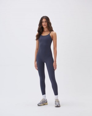 Adanola Ultimate Z Paskami Full Length Unitard Niebieskie | SN-ADA56641