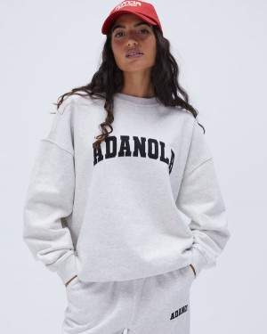 Adanola Varsity Oversized Sweatshirt Głęboka Szare Czarne | SN-ADA56515